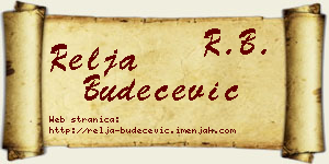 Relja Budečević vizit kartica